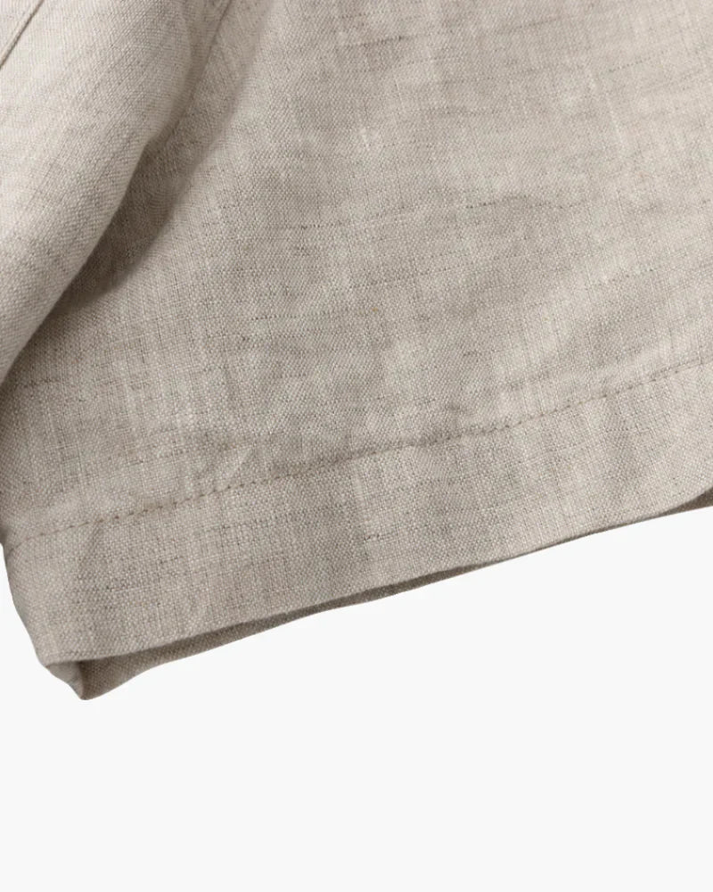 Camicia a maniche corte in lino costiera