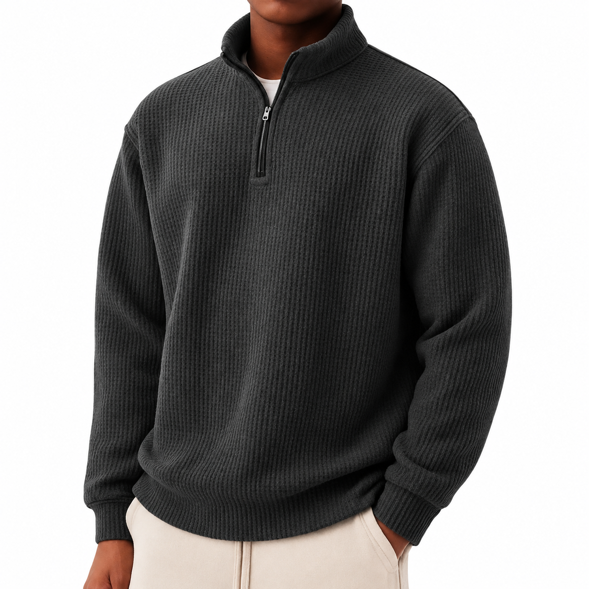 The Textured Quarter-Zip