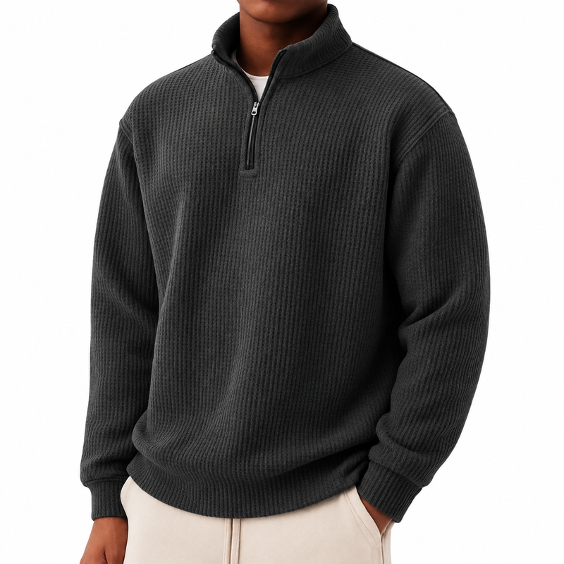 The Textured Quarter-Zip