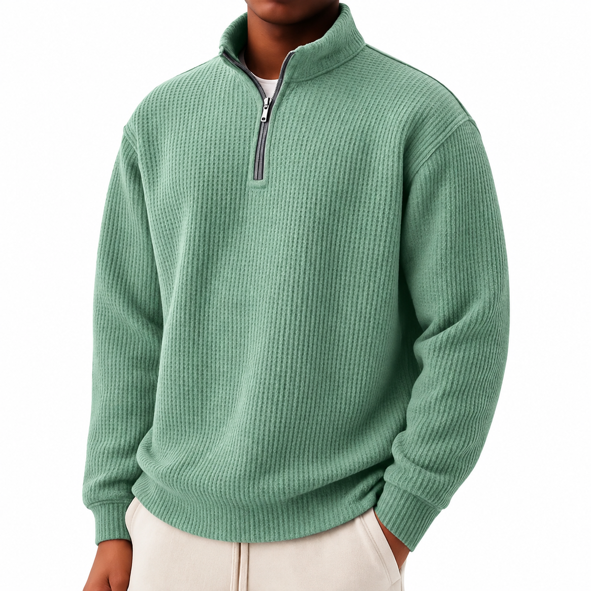 The Textured Quarter-Zip